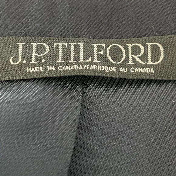 Samuelsohn J.P. Tilford Harry Rosen Todd Lined Wool Blazer Navy w Brass 48 R - Picture 12 of 15